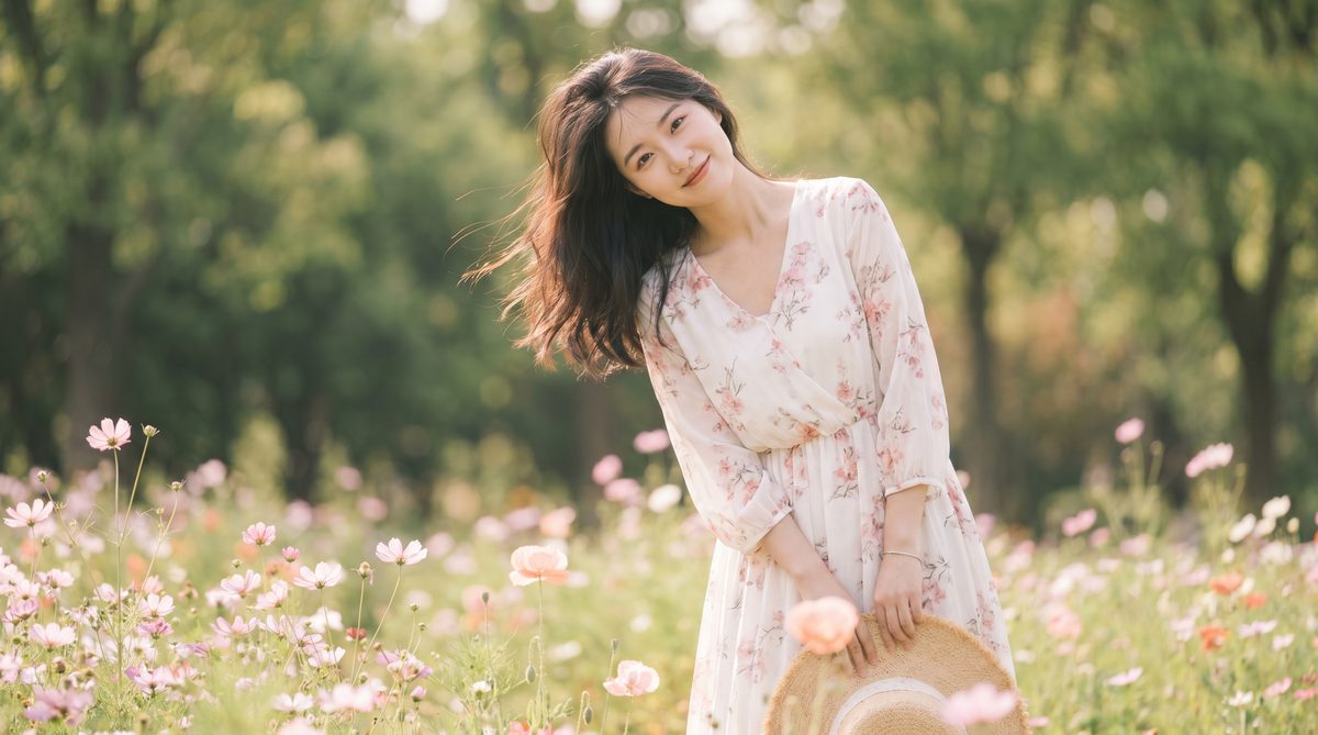 捷克街头捷克街头美少女写真视频《花间物语》